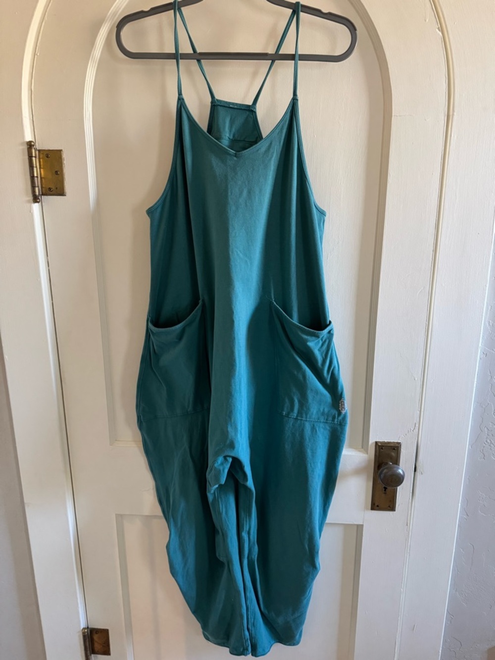 Free People Teal Green Hotshot Jumpsuit Romper